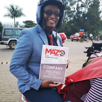 MaZo Group CEO on the streets of Kigali, Rwanda.