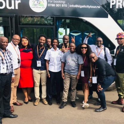 MaZo Connect Entrepreneurs about to take the Kigali Citi Tour Bus.